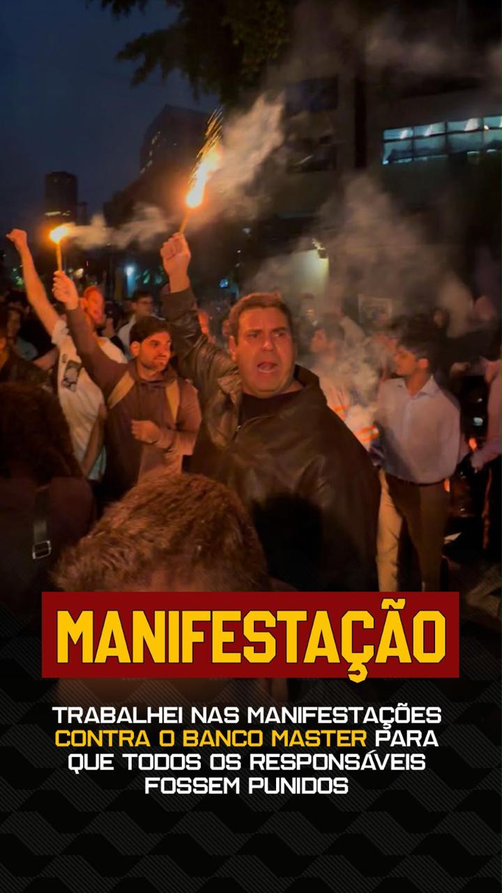 Engenheiro Leo em manifestação